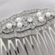Bridal Hair Comb, Art Deco Wedding Hair Comb, Crystal Hair Comb, Brides Hair Comb, Bridal Accessories