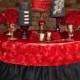 Pink Gold Tutu Utensil Holder With Bling Cutlery, Salt And Pepper Shakers With 12 Tutu Toothpicks AND Display Tray