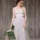 Icidora // Romantic Wedding Dress - Grey Wedding Dress - Ballet Inspired Wedding Gown - Rustic Wedding Dress - Lace Wedding Gown - Chiffon
