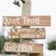 Wooden Country Wedding Signs