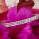 18k White Gold Tacori 41-2.5 Sculpted Crescent Half Eternity Channel-Set Diamond Wedding Ring