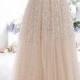 Details About 2014 Cheap Plus Size Modest Champagne Prom Dresses Long Evening Part Dress W6