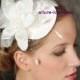 Fabulous BIRDCAGE VEIL , wedding hat, bridal hat. Fascinator, headpiece with amazing wedding flower.