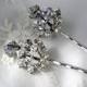 Wedding Hair Jewelry - Bridal Hair pins - Bridal Hair piece, wedding hair ACCESSORIES, Swarovski Rhinestones, set of 2