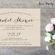 Printable Bridal Shower Invitation - the Bailey Collection