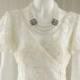 Vintage 80s 90s Mermaid Fit and Flare Spanish Style Lace Up Wedding Dress