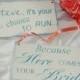 Wedding Signs Set of 2 LOT, Custom Sign Uncle Last chance to run because Here Comes your Bride, Custom colors, personalized colors,