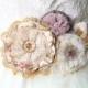 Bridal Belt, Floral Wedding Sash, Rustic Sash, Vintage Wedding Sash, Blush Pink, Peach, Lilac, Lavender, Fabric Flower Sash, Colorful Sash