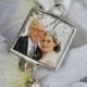 Memorial Bridal Bouquet Photo Charm with Swaovski Pearl