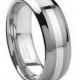 Tungsten Wedding Band,Tungsten Wedding Ring,Gold Inlay,Anniversary Ring,Satin Polish,Handmade,Engagement Band,Custom,8mm