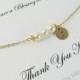 Mother of the Bride Personalized Bracelet with Thank You Card, mothers gifts, gifts for mother in law, bridal party jewelry, mother card,