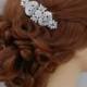 Bridal Hair comb, Swarovski Wedding Hair Accessory, Wedding jewelry,  rhinestones, Hair Clip,  Wedding jewelry Vintage, London Silver Comb