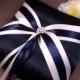 Fifth Avenue Ring Bearer Pillow in Navy, White and Navy  - Pick Your Own Color