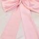 Big Bow SHORT Length Tutu Skirt by Isabella Couture - Pink Bow - Flower Girl Dress