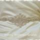 Rhinestone Crystal Bridal Belt, 27 inch Silver Beaded Wedding Dress Sash, Bridal Sash, No. 1126S1161-27, Wedding Accessories, Belts, Sashes