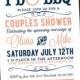 Couples Shower, I do BBQ Barbecue, Business, Picnic Summer, Fourth Of July 4th, Wedding Bridal Coral Pink Navy Blue (DIY Digital Printable)
