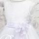Flower Girl  Dress,, Communion Dress, WHITE  Sequin dress,  vintage girls dress, flower girl dresses(ets0155wt)