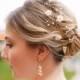 Wedding floral crown, Bridal hair accessories, Wedding crown, Bridal crown, Gold crown, Hair jewelry, Flower crown, Floral crown, Headpiece.