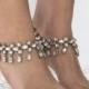 Jewelled Wedding Anklets with dazzling silver jewels and gold details. Anklet. Sold separately. Style: 'Amerita A1401'