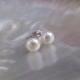 8mm Genuine AAA Pearl Earrings,Genuine Pearl Studs, Genuine Pearl Earrings, Genuine Pearl Stud Earrings, Freshwater Pearl Studs, 925 Silver from ADARNA GALLERY