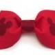 Baby/ Toddler/ Boy Bow Tie made with Disney Mickey Mouse Fabric, 1st Birthday Bow Tie, Ring Bearer Bow Tie, Ready to Ship