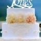 Wedding Cake Topper Monogram Mr and Mrs cake Topper Design Personalized with YOUR Last Name M001