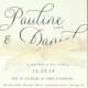 Pauline Suite - Modern Elegant Wedding Invitation - Classic Simple Ribbon Invite - Customizable Wedding Invitation - Sample