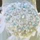 Tiffany crystal brooch bouquet -- deposit on a made to order bridal wedding bouquet