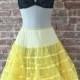Vintage Yellow Petticoat - Yellow Crinoline - Size S - 1950s - Steampunk - Rockabilly - VLV - Kawaii - Bridal