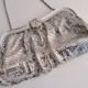 Vintage Mesh Clutch, Whiting and Davis, Whiting and Davis Purse, Silver Clutch, Silver Mesh Clutch, Evening Bag, Wedding Clutch