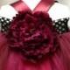 Cranberry Flower Girl Dress Special Occasion Dress Pageant Dress