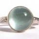 Aquamarine Ring - 14k Solid Gold and Silver Ring -  Stacking Ring - Engagement Ring - Gemstone Ring.
