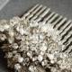 TALISHA, Vintage Style Bridal Hair Comb, Freshwater Pearl and Rhinestone Wedding Hair Comb, Wedding Hair Accessories, Bridal Hair Piece