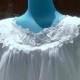 Laros double layered white  fine lingerie night gown size small