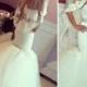 2015 Appliques Bodice Lace Mermaid Wedding Dresses Vestidos De Novia Sash Bateau Bride Dress Sweetheart Beaded Belt Sexy Bridal Gown Online with $120.14/Piece on Hjklp88's Store 
