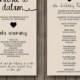 Printable Wedding Program - the Ella Collection