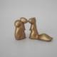 Metallic Squirrels Wedding Cake Topper Ceramic Squirrels in Gold, Silver or Copper, Wedding Gift, Anniversary Gift, Home Decor