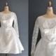 SALE - 20% OFF 60s short wedding dress / 1960s dress / Rosie