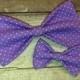 Purple Polka Dots Bow Tie, Clip, Headband or Pet