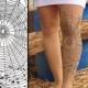 Women Tattoo Tights - Sexy SPIDER Net -S / M / L / XL -  Colors: Nude,White.