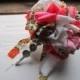 Handmade Vintage Fabric Flower Bouquet * Bridesmaid Bouquet * Wedding Bouquet