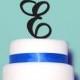 Letter Cake Topper - Initials Wedding Cake Topper - Fast TURNAROUND -Peachwik- A,B,C,D,E,F,G,H,I,J,K,L,M,N,O,P,Q,R,S,T,U,V,W,X,Y,Z, & - PT45