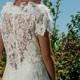 1930s vintage wedding floral gown