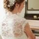 Wedding lace hair embellished with shooting stars