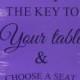 Sample Sale/Wedding signs/ Reception tables/Seating Plan/Seating Assignment Sign/Find your Key/Choose a Seat/Lavender/Violet