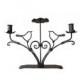 Unity Candle Holder  "Two Birds" L3(  Clear and Black,Silver,Bronze)
