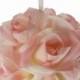 Garden Rose Kissing Ball - Pink - 6 Inch Pomander