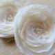 Ivory, cream wedding bridal flower hair clips (set of 2), bridal hair accessory, bridal hair piece, wedding hair accessories, bridal pins