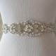 Wedding Belt, Bridal Belt, Sash Belt, Crystal Rhinestone And Pearl Belt