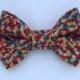 Festive Bow Tie Mosaic Confetti Multi Colors for Dog or Cat - Any Size